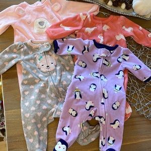 Newborn girl sleeper bundle